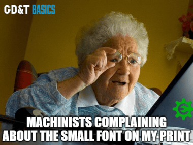 font size