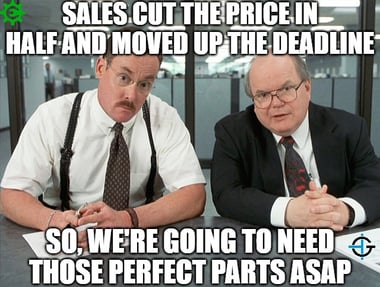 were going to need those perfect parts ASAP